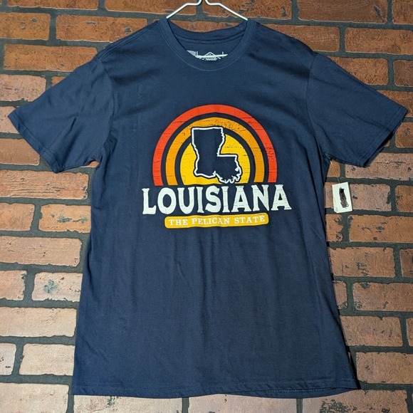 State Life Men's M Louisiana Pelican State Retro Graphic T-Shirt NWT - Picture 2 of 8